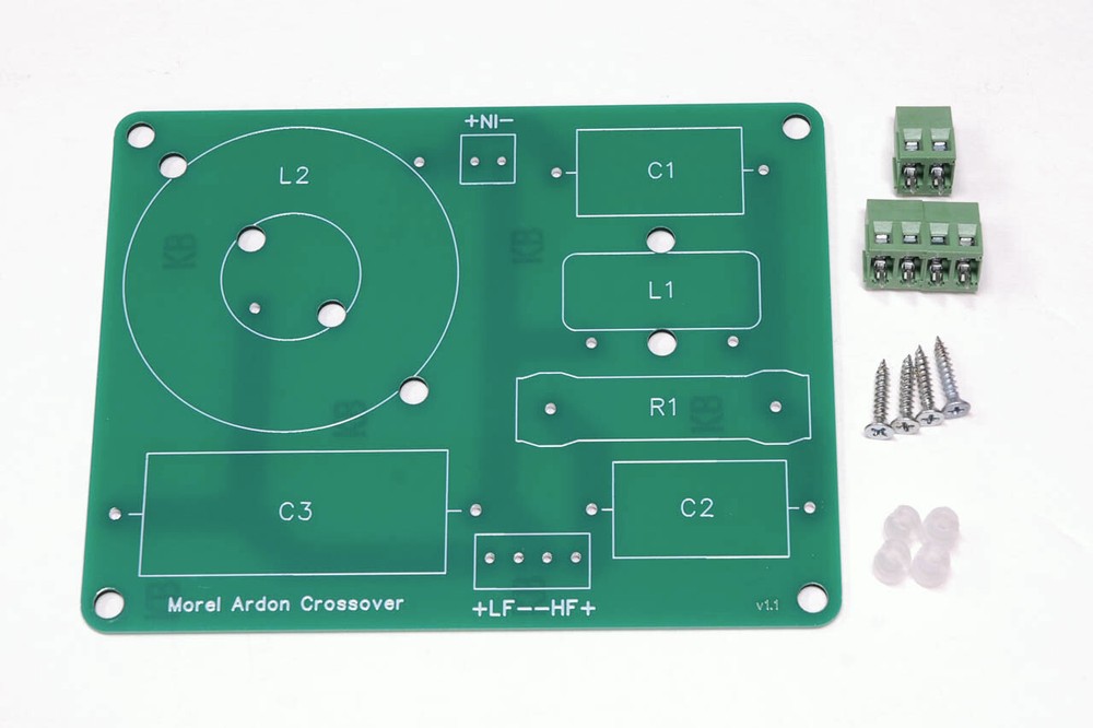 Crossover PCB for the Morel Ardon Bookshelf Speaker Kit