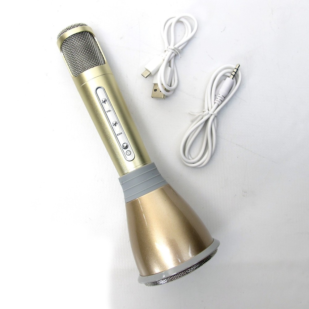 Mini Karaoke Wireless Bluetooth Handheld Microphone With Speaker