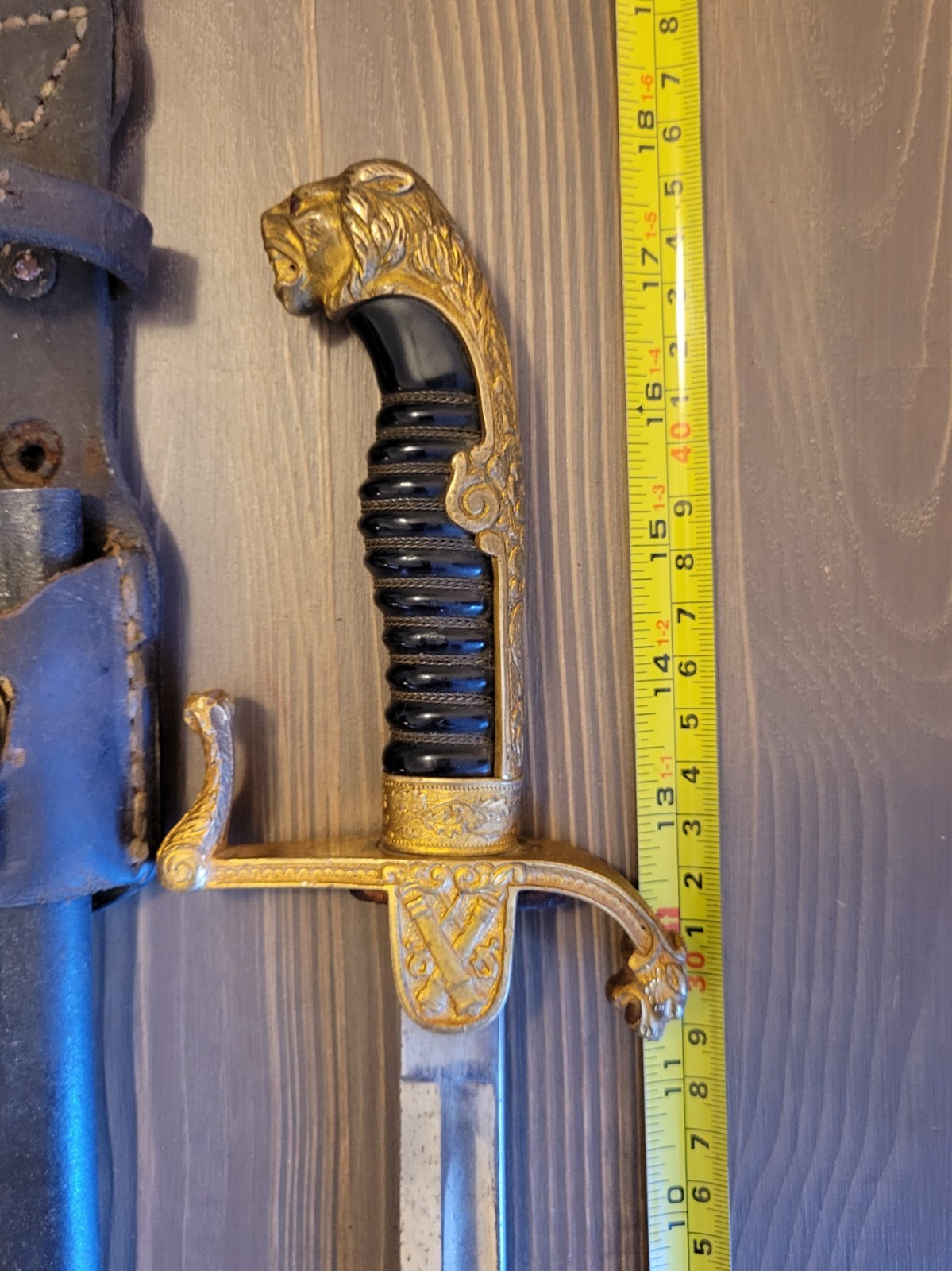Baron Modified German WWI Lion's Head Saber Dagger Sheath
