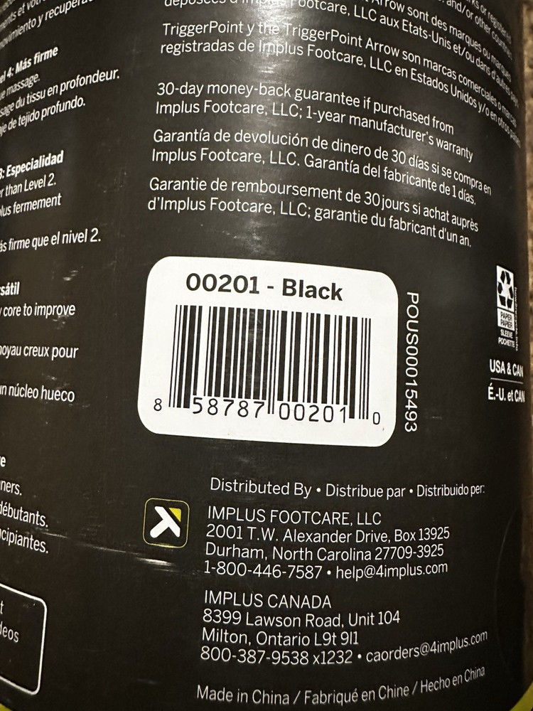 Trigger Point Performance TPT-GRDBW The Grid Black Foam Roller - Black