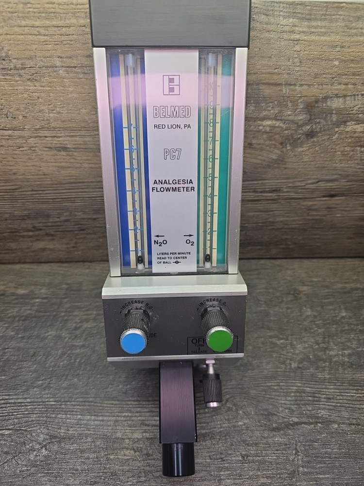 belmed PC7 Nitrous Oxide Flowmeter Model 5000 Head Only – Untested As Is