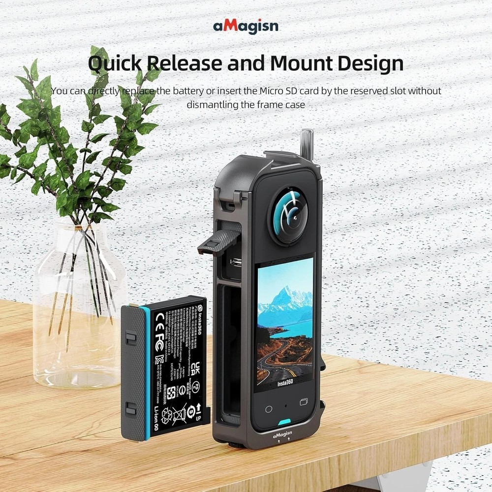 Durable Protective Housing for Insta360 X3 with Lens Guards & Screen Protector