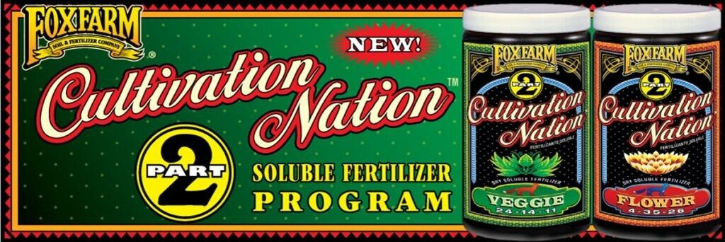 FoxFarm Cultivation Nation Flower & Veggie For Soil 150g Each MAKES 147 GALLONS