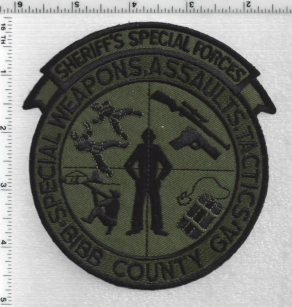 Bibb County Sheriff's Dept SWAT (Georgia) 1st Issue CAMO Shoulder Patch