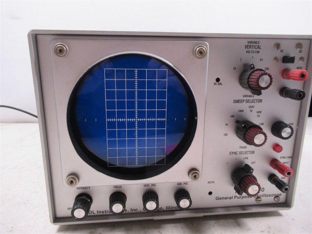 EDL Instruments Model 170 General Purpose Oscilloscope Vintage Lab Device