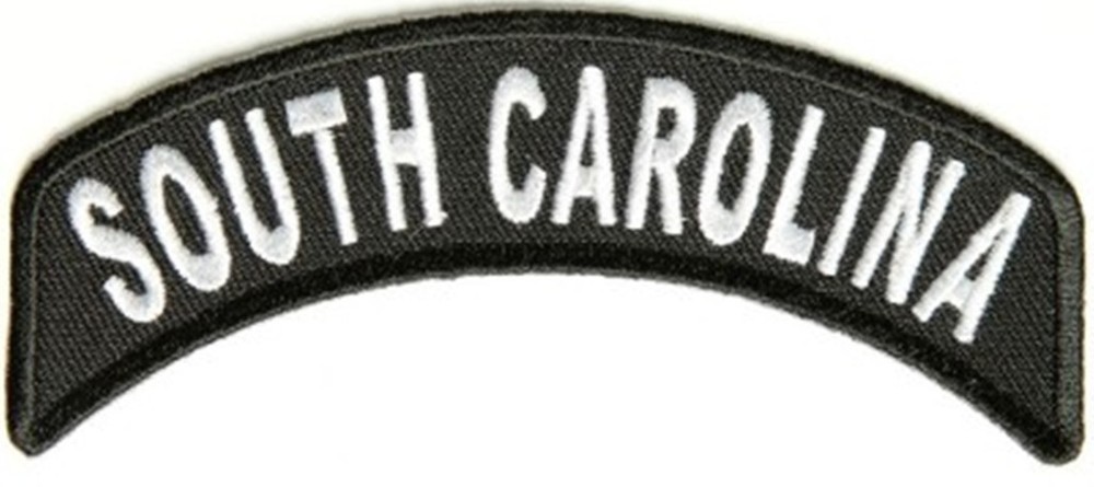 South Carolina Mini Rocker Motorcycle Patch Biker Patch