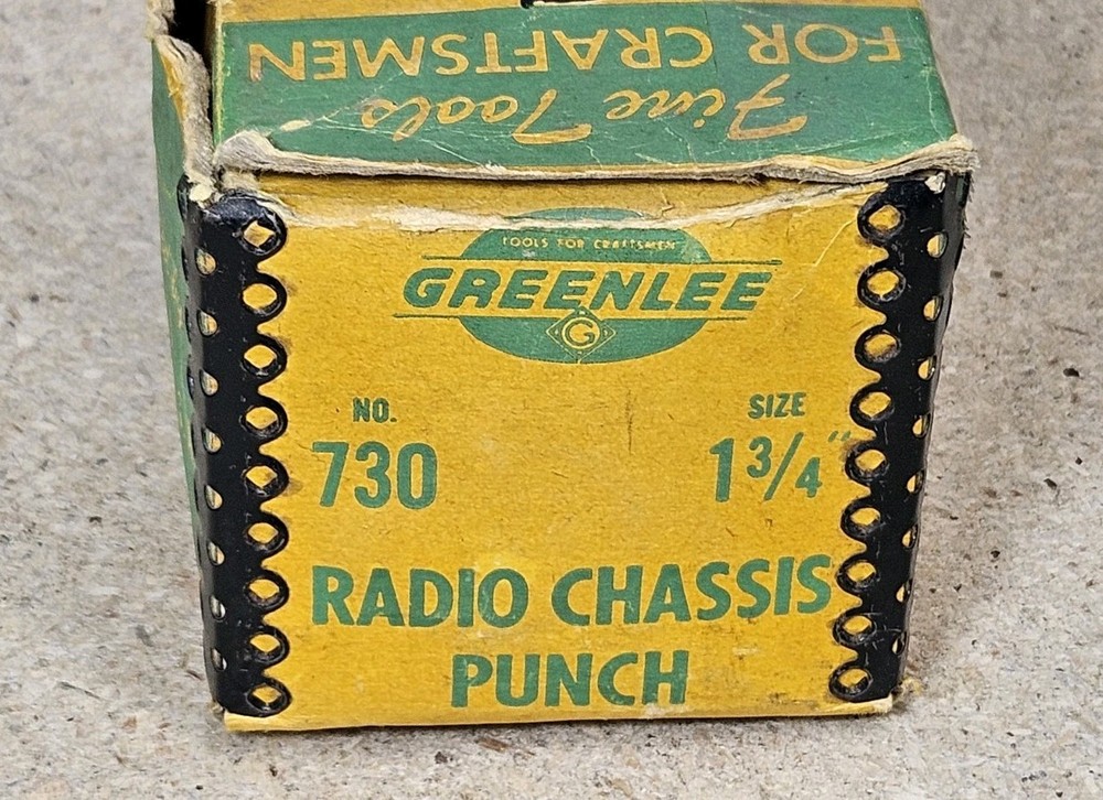 Greenlee punch No. 730 - 1 3/4" diameter - knockout
