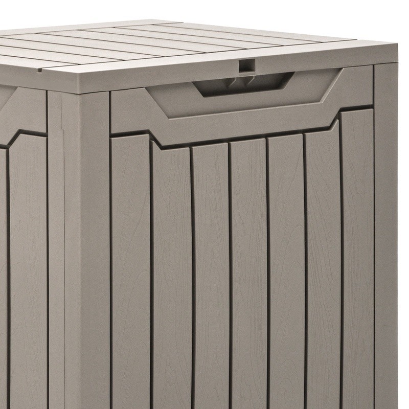 Waterproof Resin Deck Box Lockable Outdoor Storage Easy Assembly Durable New