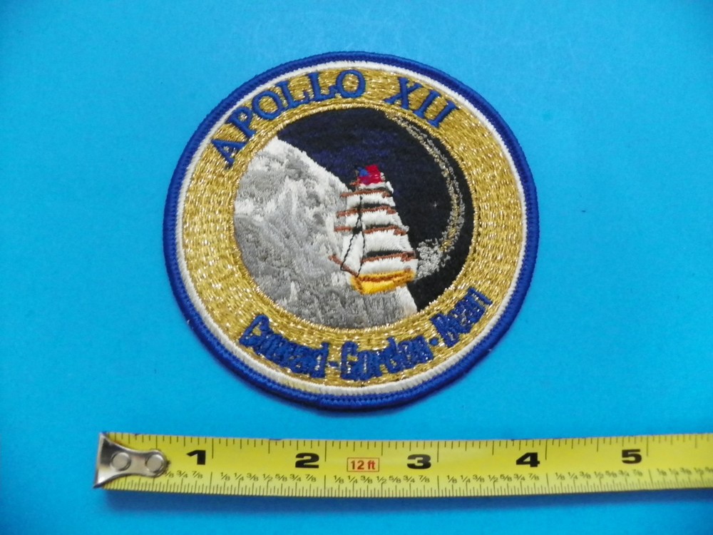 ORIGINAL NASA APOLLO XII CONRAD, GORDAN, BEAN SPACE PATCH