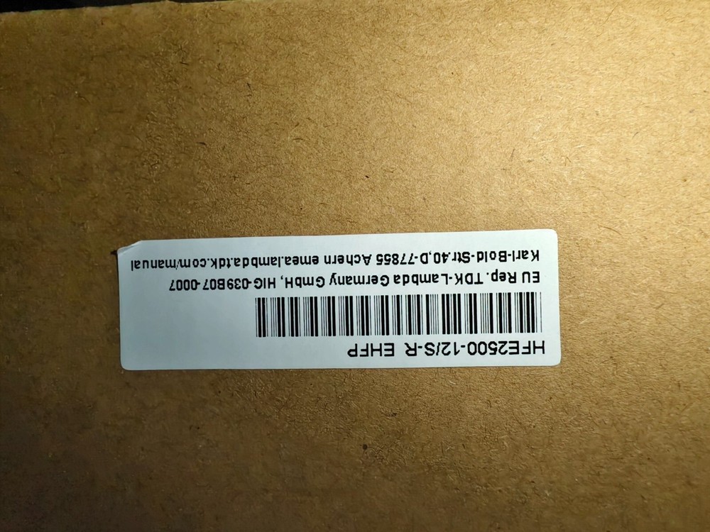 TDK-LAMBDA HFE2500.12IS-R Programmable DC Power Supply