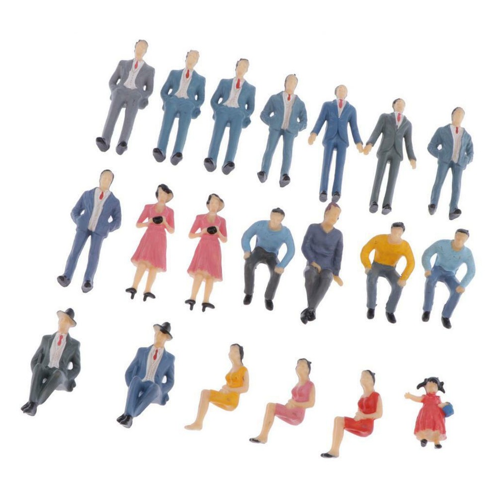 20pcs G Scale coloful 1:30 Painted People Figures