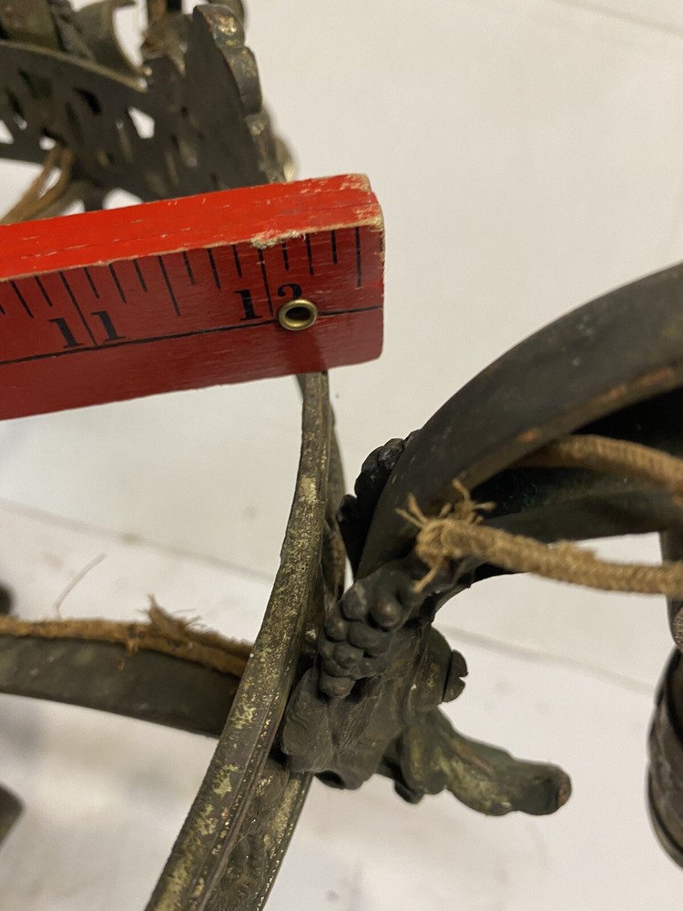 Antique Five Arm Hanging Chandelier Needs Work