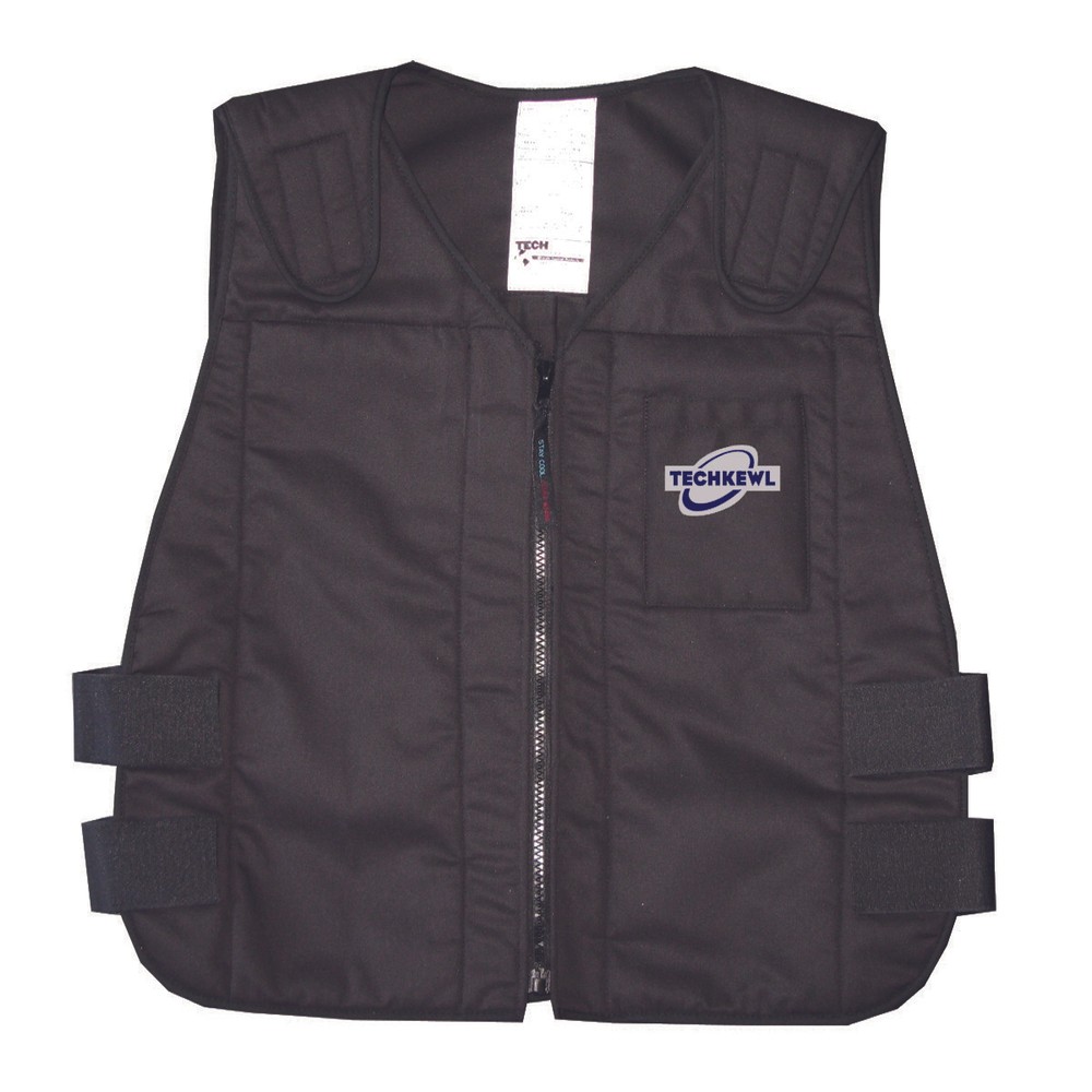Techniche TechKewl Phase Change Cooling Vest with Inserts - Black - 6626-BK-M/L