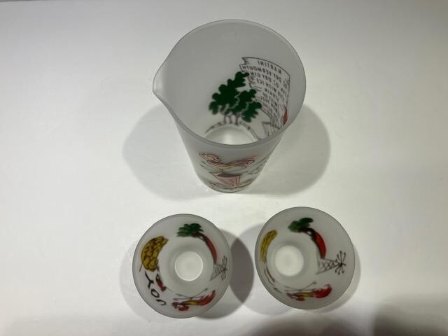 Vintage You Me Ours Farm Cocktail 3-piece Set - Vintage Barware 1960's