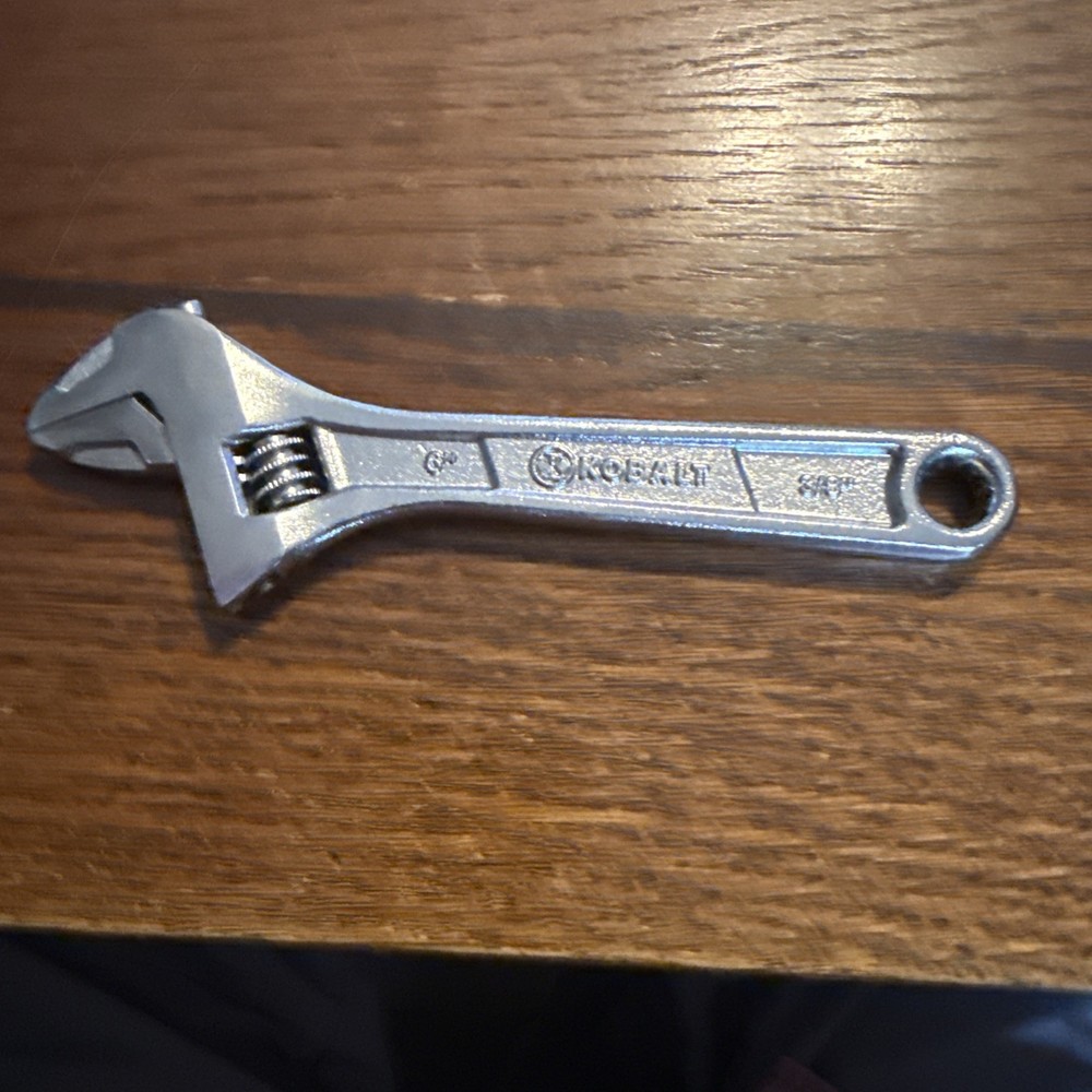 Kobalt 6” Chrome Adustable Wrench 150 Mm