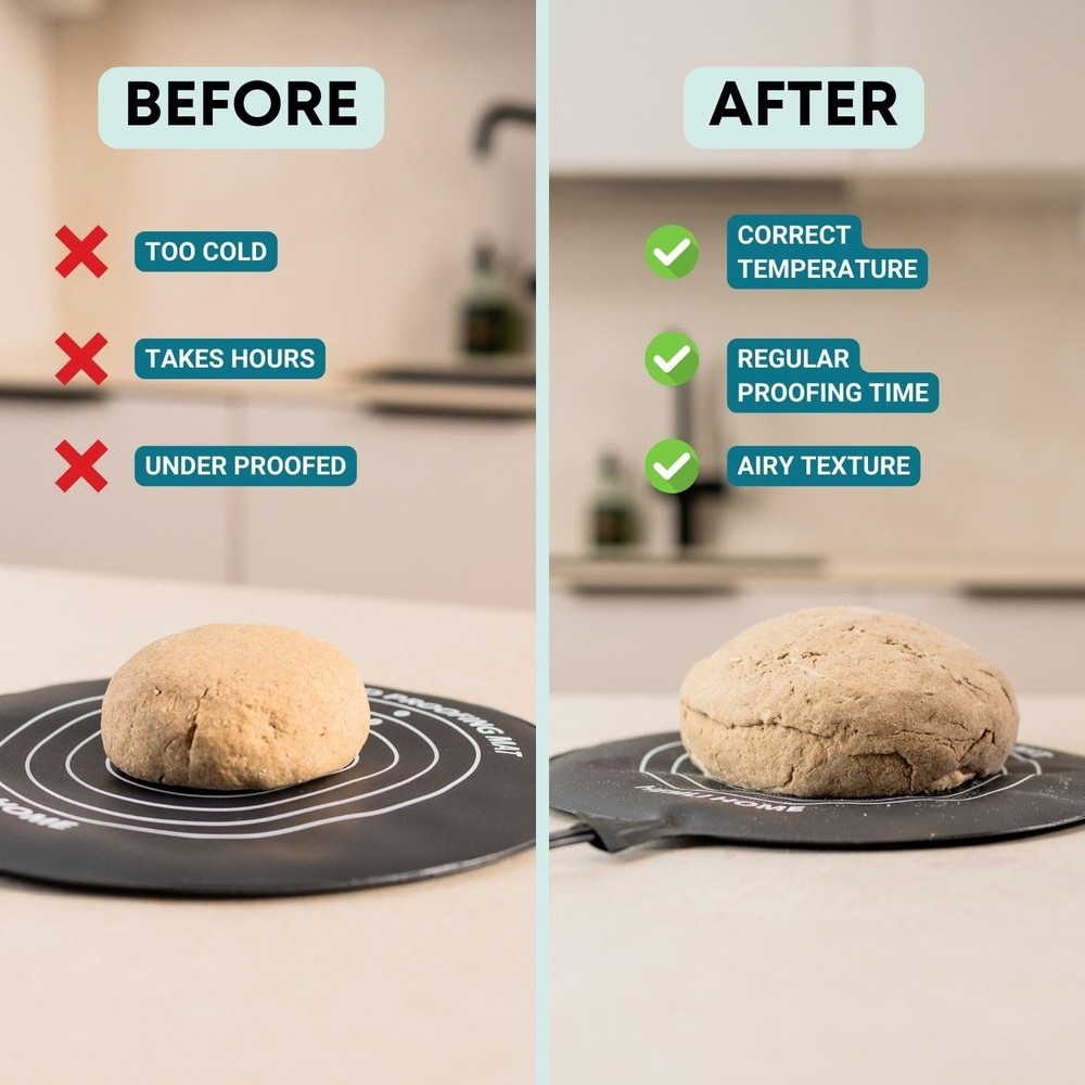 Bread Proofing Mat, Sourdough Bread Warming Mat for Proofing Dough, 3 Heat Se...