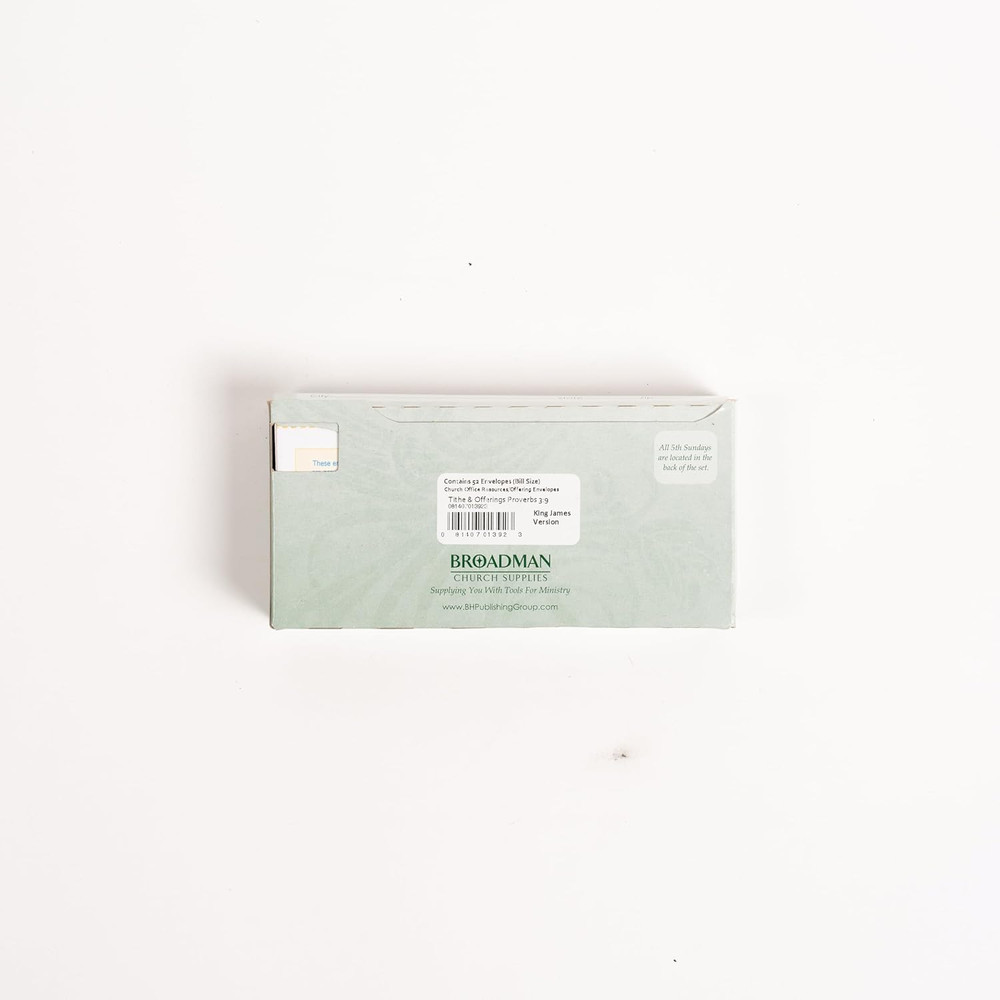 Offering Envelope, Tithes & Offerings, Bill Size, 52 Count