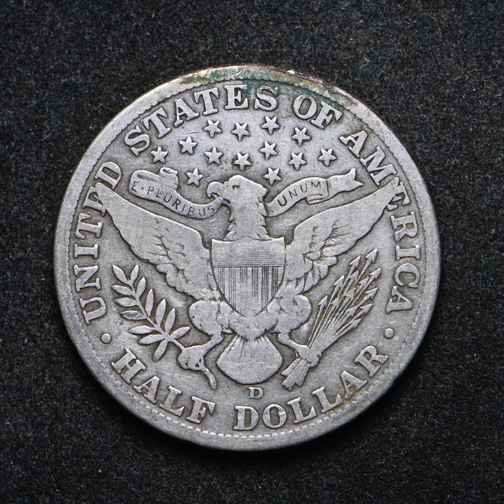 1912-D Barber Silver Half Dollar (cn16566)