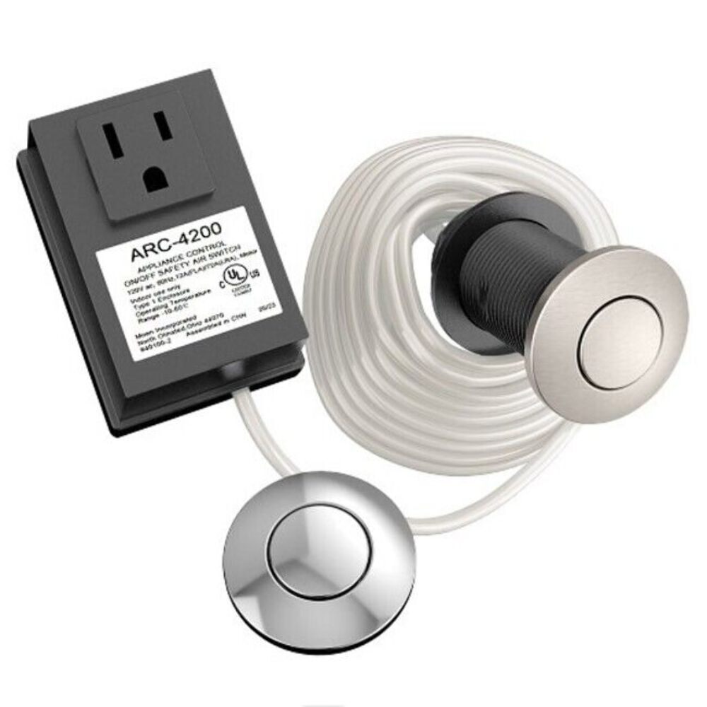 Moen Garbage Disposal Controller Base with Chrome and Spot Resist Stainless Air