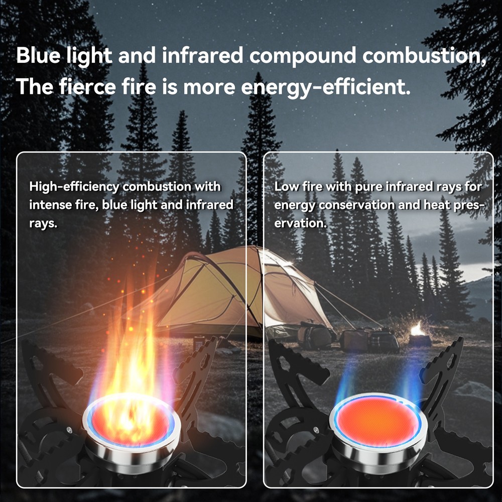 REDSUN FD1 Portable Infrared Camping Backpacking Foldtable Isobutane Gas Stove