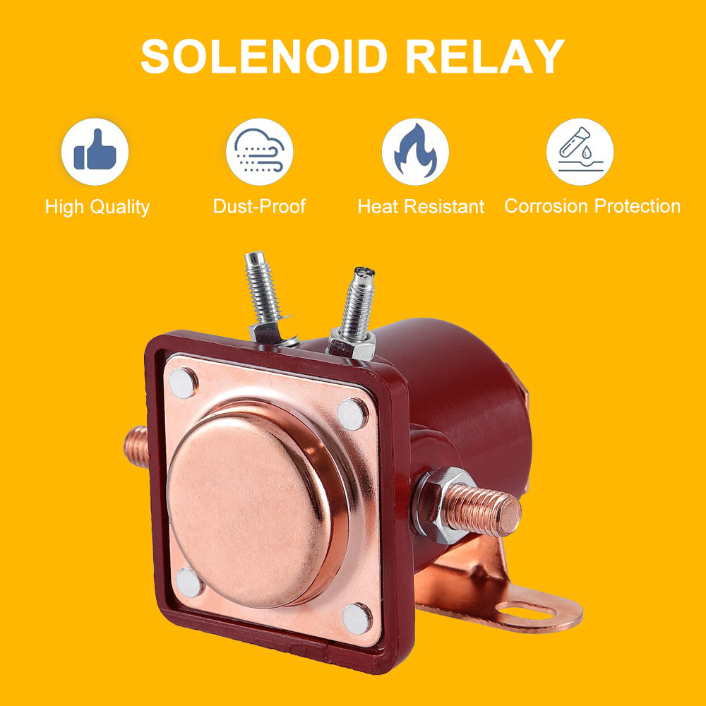 4 X Heavy Duty Solenoid Relay 12V Red Fits For Ford Starter Car Truck SW3 SNL135