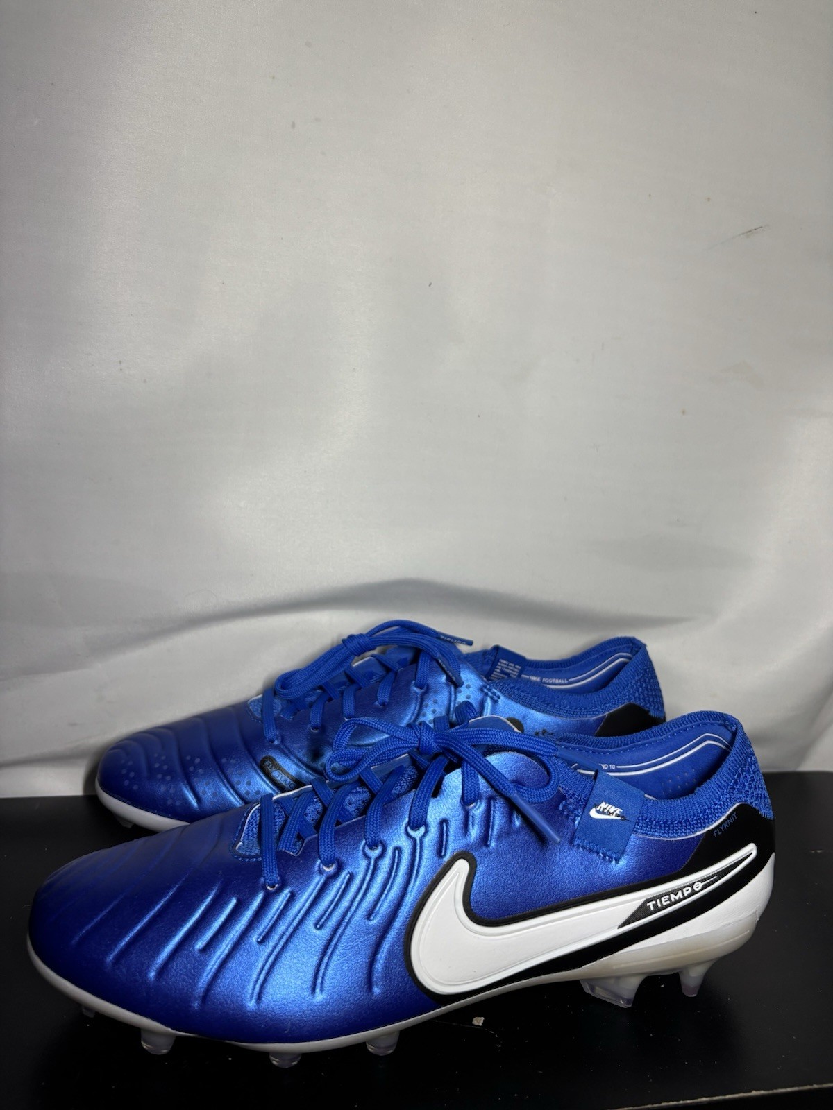 Nike Legend 10 Elite FG Soccer Cleats Blue White DV4328-400 Men's Size 8.5 New