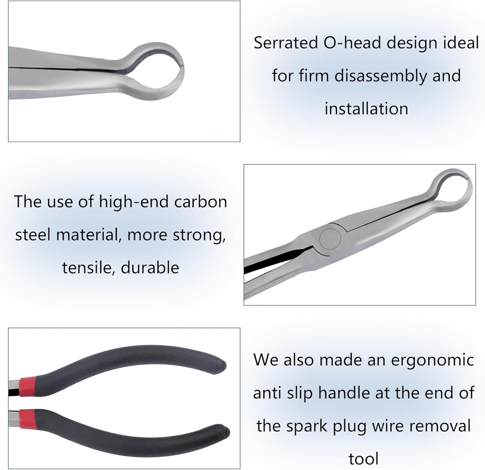 Spark Plug Removal Pliers 11 Inch Extended Grip Tool
