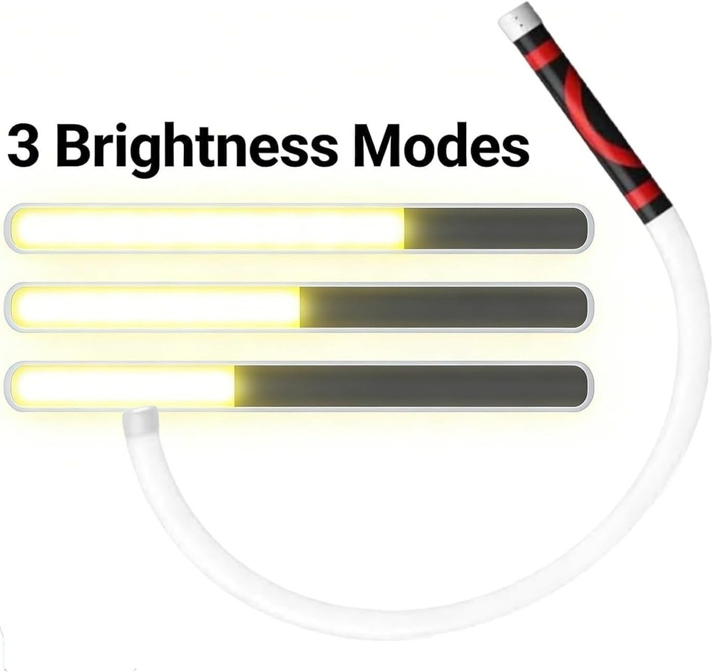 2026 Upgraded Bendable LED Flashlight Stick, 3 Brightness,Suitable for Mechanics