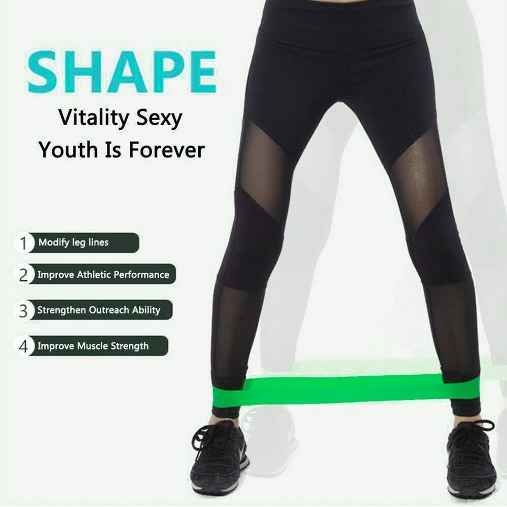 Resistance Loop Exercise Bands Set New Year Home Workout (8-Pack)