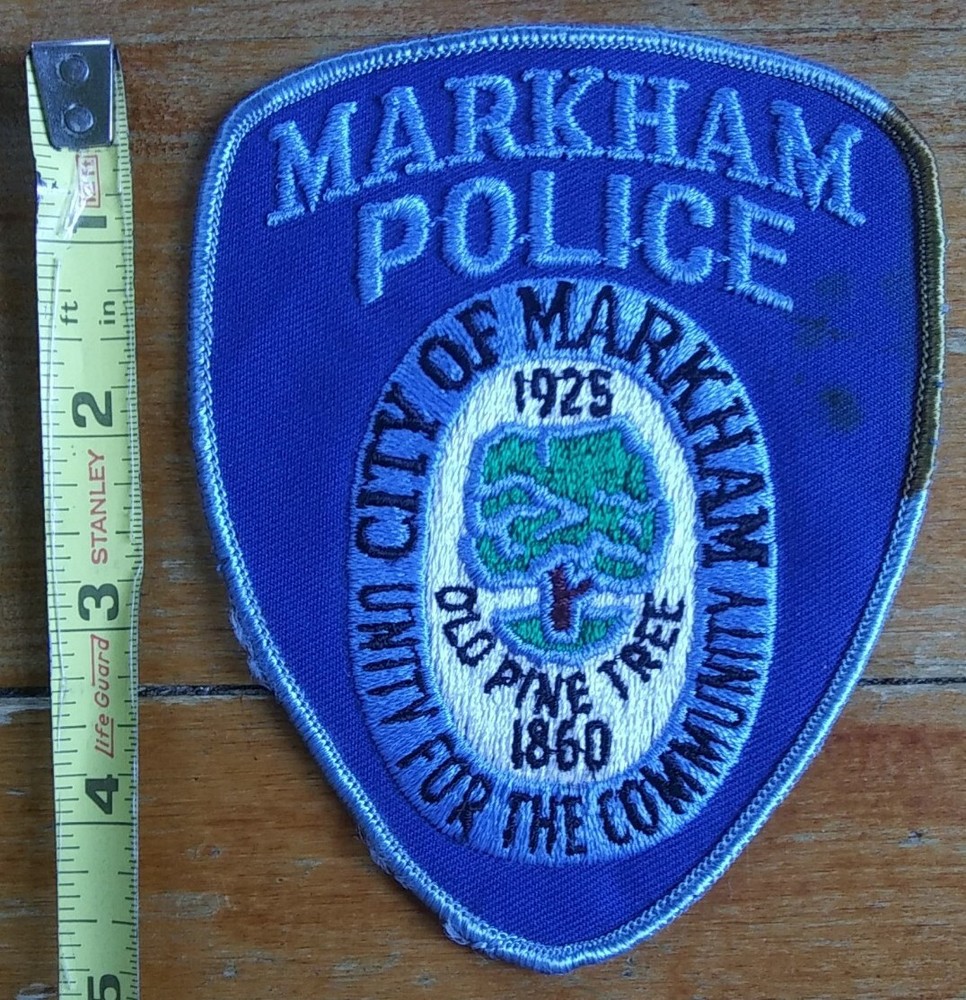 Vintage Markham ~ Illinois ~ Embroidered Shoulder Patch Unity for the Community