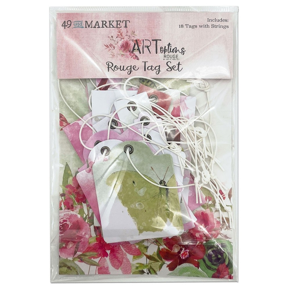 ARToptions Rouge Tag Set-18 Tags With Strings