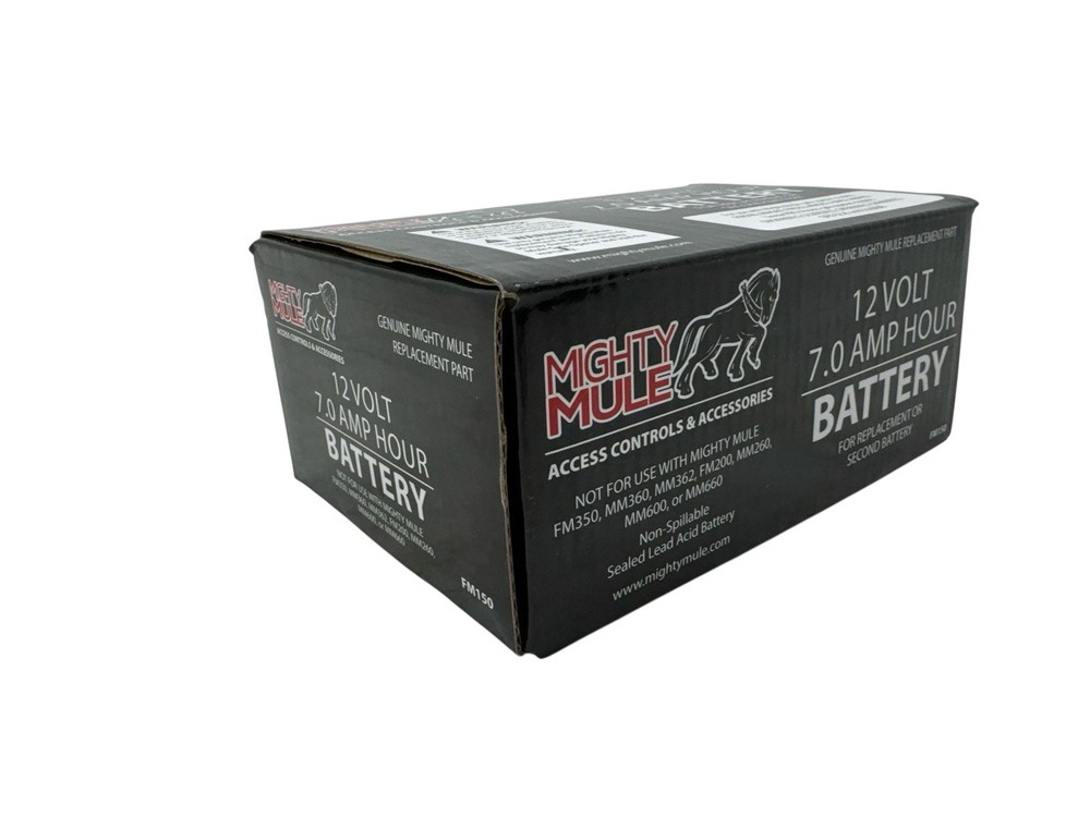Mighty Mule 12-Volt Battery for Mighty Mule Automatic Gate Openers FM150