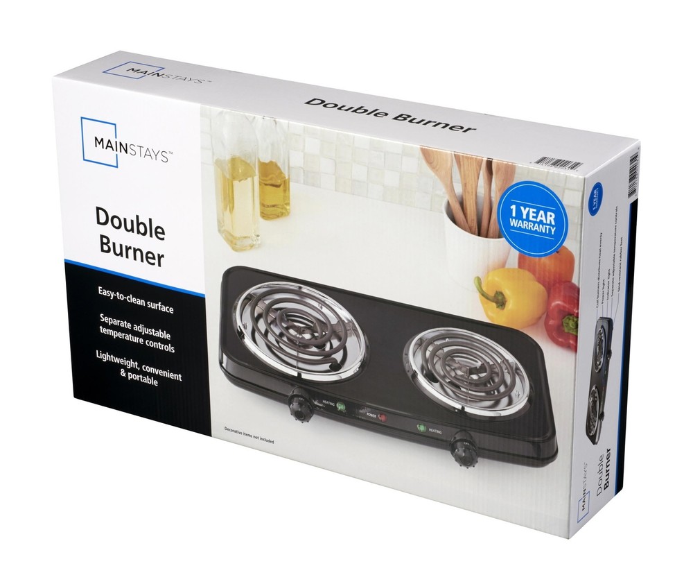 Double Burner Portable Easy To Cook Adjustable Temperature Control Kitchen Cook