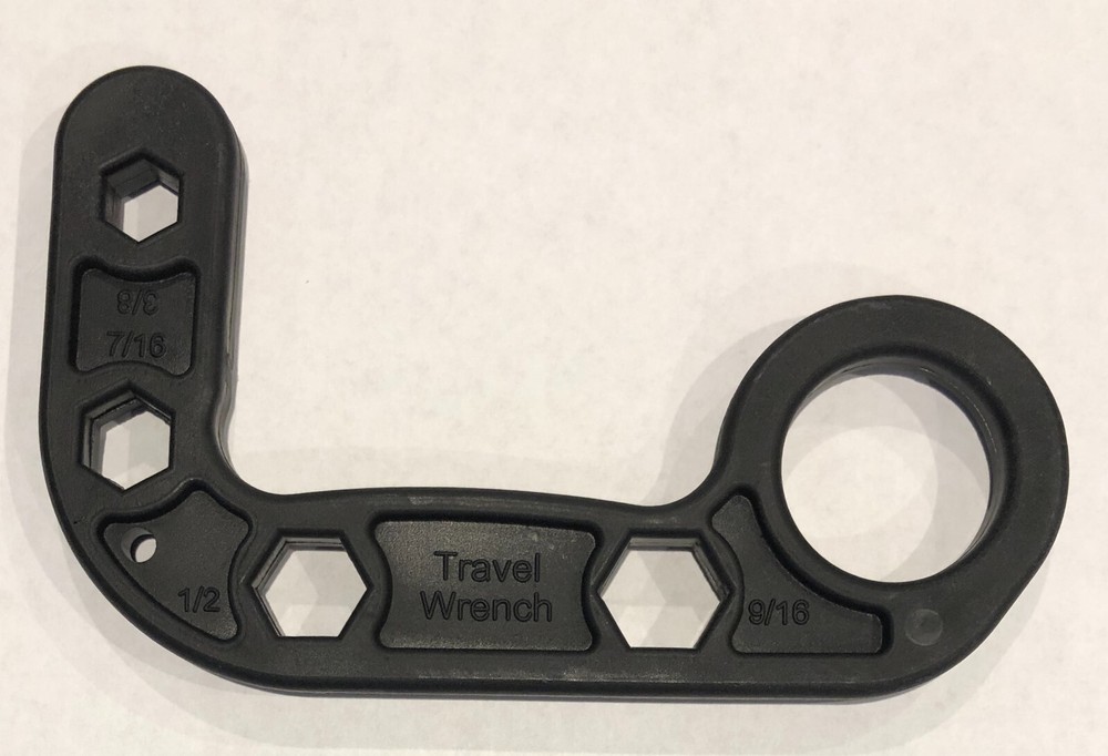 Impact Kerambit plastic devastating self-defense device trainer and belt clip