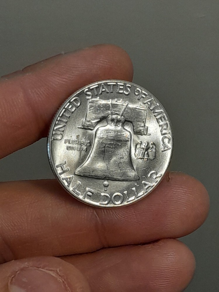 1955- P Franklin Half Dollar BU