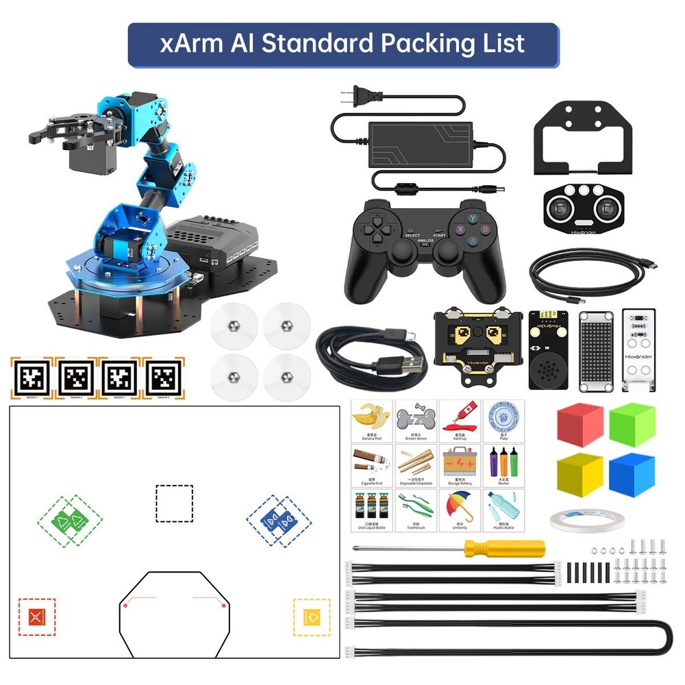 Hiwonder xArm AI 5DOF Robot Arm Supports Scratch and Python Programming DIY #sz