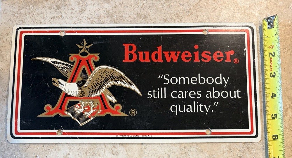 Budweiser 77 Vintage Sign