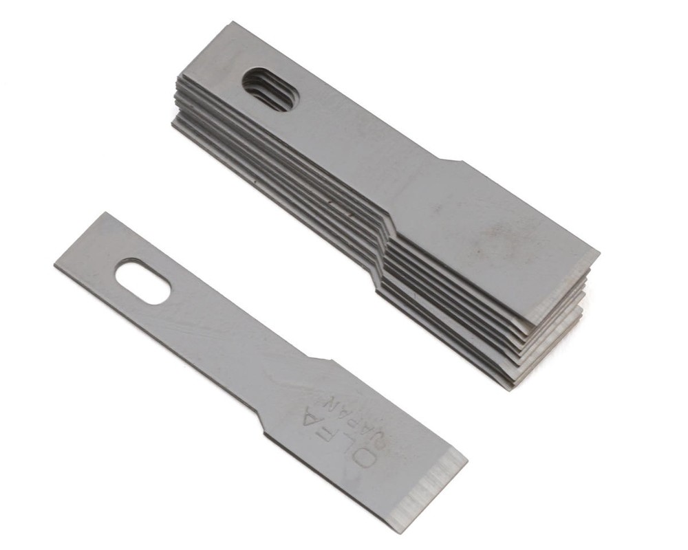 Tamiya Modeler's Knife Pro Chisel Blade Replacements (10) [TAM74101]