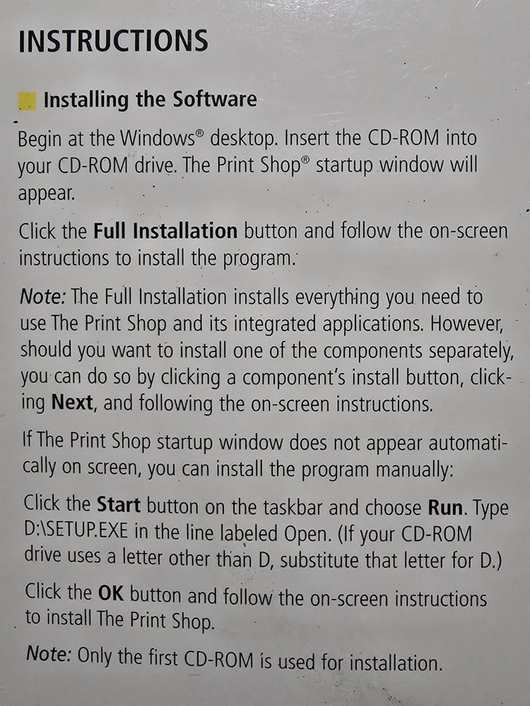 The Print Shop - Broderbund Version 10 AOL - 5 CD's - Install + Program + 3 CD's