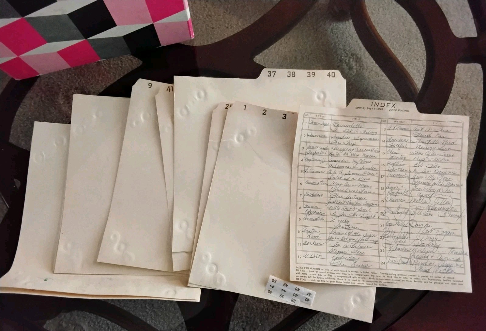 Platter-Pak 1960s Psychedelic Vinyl Record Storage Box Case 45 45’s 1 Owner Pink