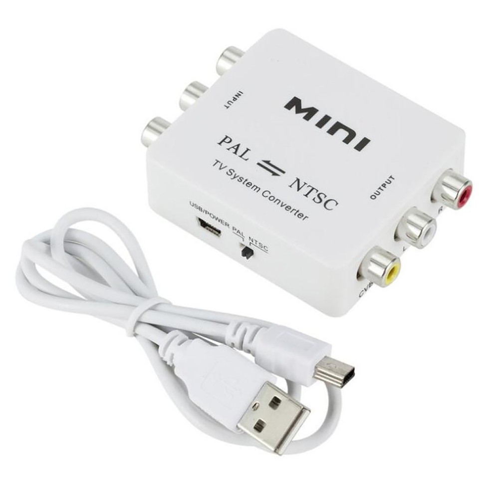 Bi-Directional Video Composite USB Powered PAL NTSC Mini Converter Adapter