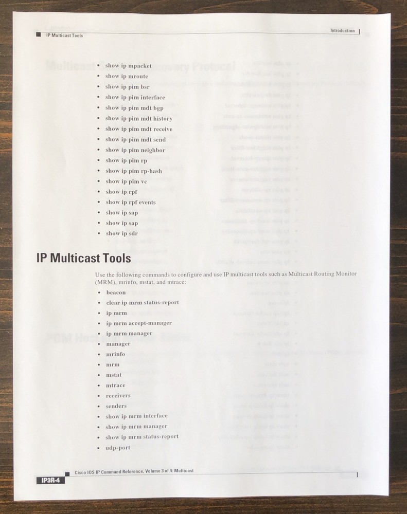 Cisco Systems - Cisco IOS IP Command Reference, Volume 3: Multicast (2003)