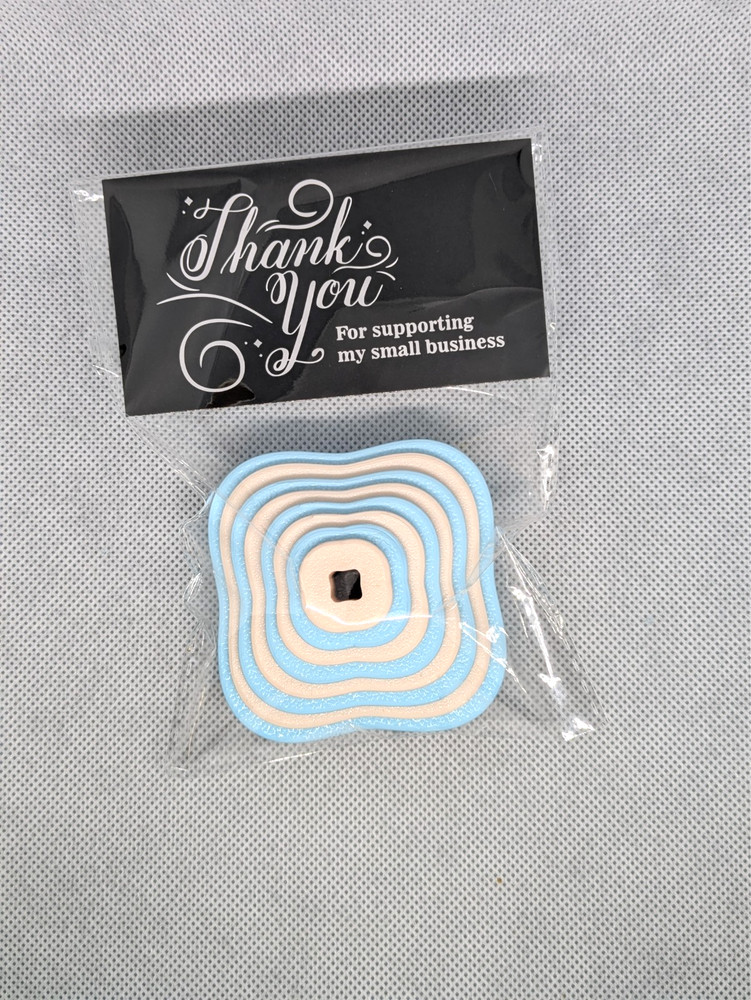 Wavy Square Clay Cutter Shape Set ~ Polymer Crafting Tool ~ Stackable Outline