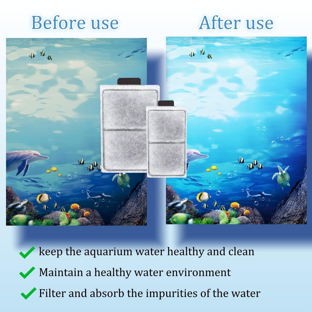 16 Pack Fish Tank Filter Cartridges Replacement for PF20 PF30 Models