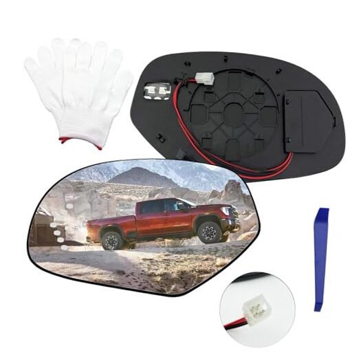 Left Driver Side Replacement Mirror Glass For 2009 2010 2011 left driver side