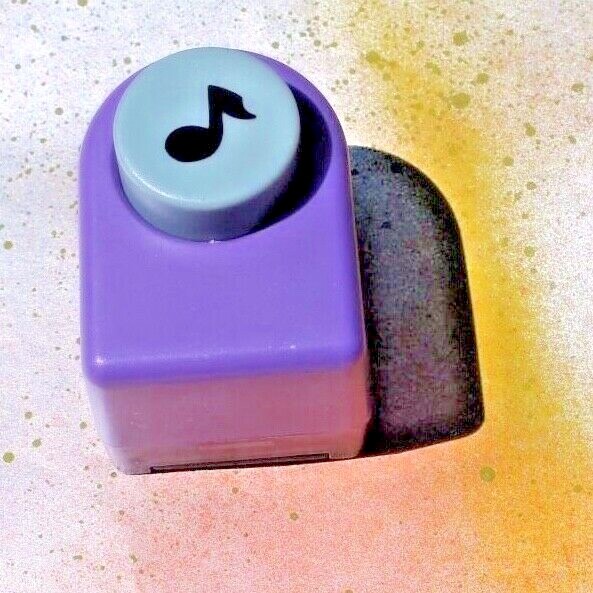 Scrapbooking Craft Paper Punch, Small Musical Note Push Button  FREE SHIP!