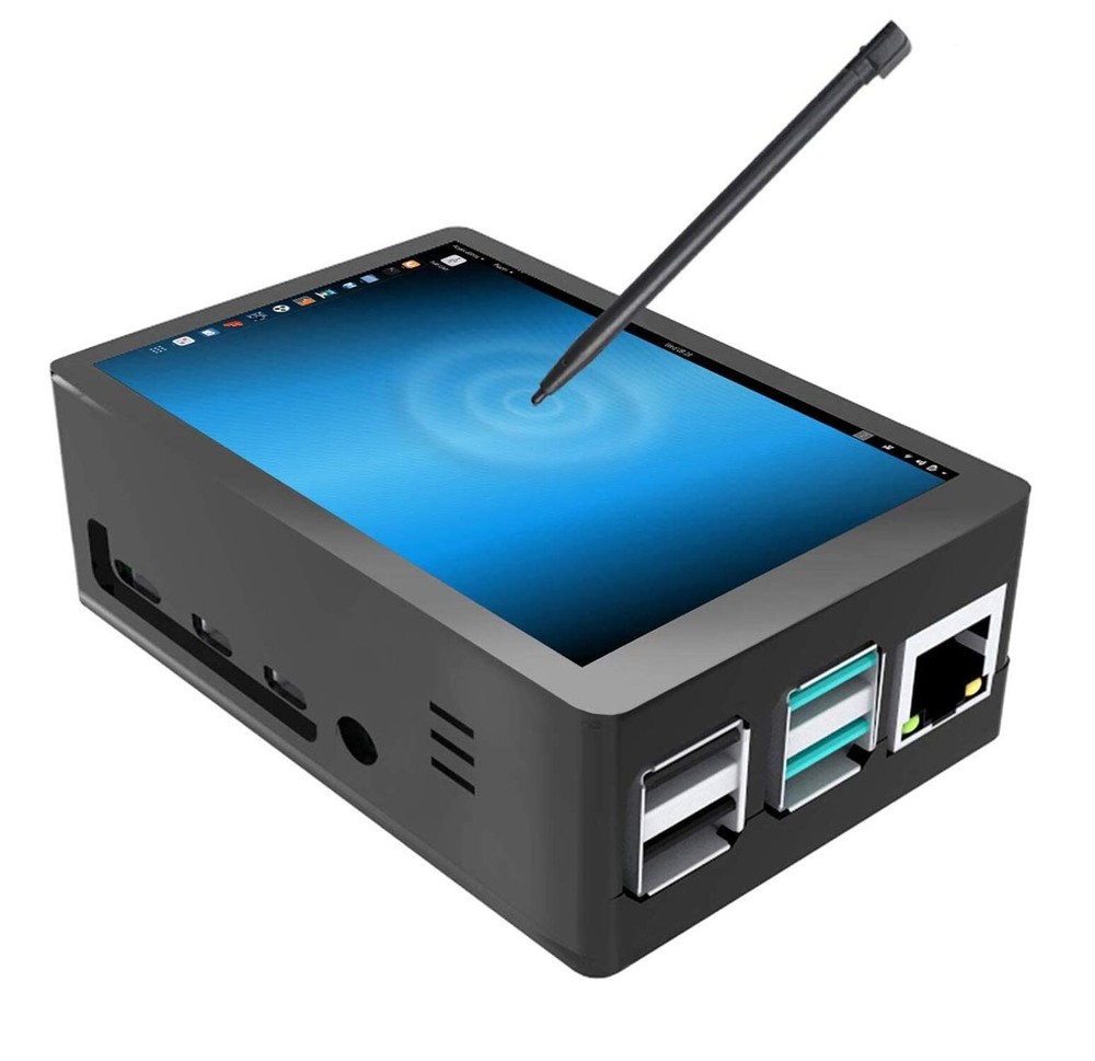 for Raspberry Pi 4 Touch Screen with Case, 3.5 inch Touchscreen with Fan, 320...