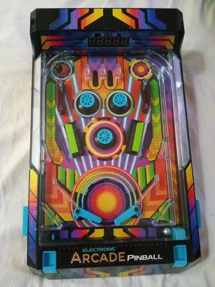 Electronic Arcade Tabletop Pinball Machine Sounds Lights