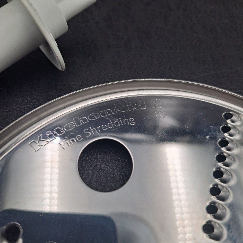 KitchenAid Food Processor Disc Set Fine Medium Shredding Adjustable Slicing 3pc