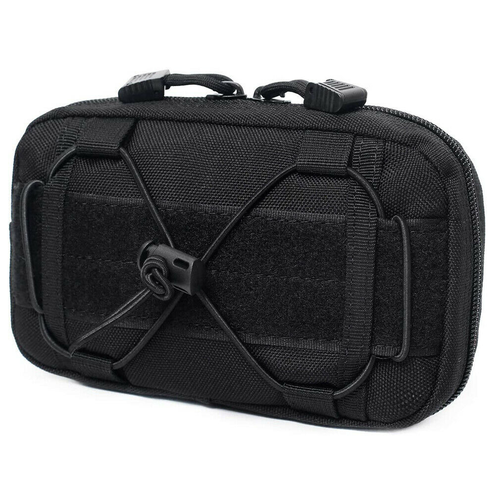 Tactical Molle Horizontal Admin Pouch Compact Utility EDC Organizer Tool Bag US